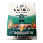 Naturo Dog Adult Duck & Rice / Veg Food Tray 400g